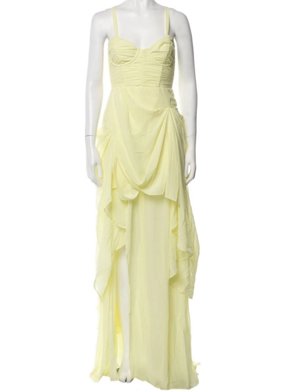 NWT For Love & Lemons June Maxi Dress in Yellow - Picture 8 of 11